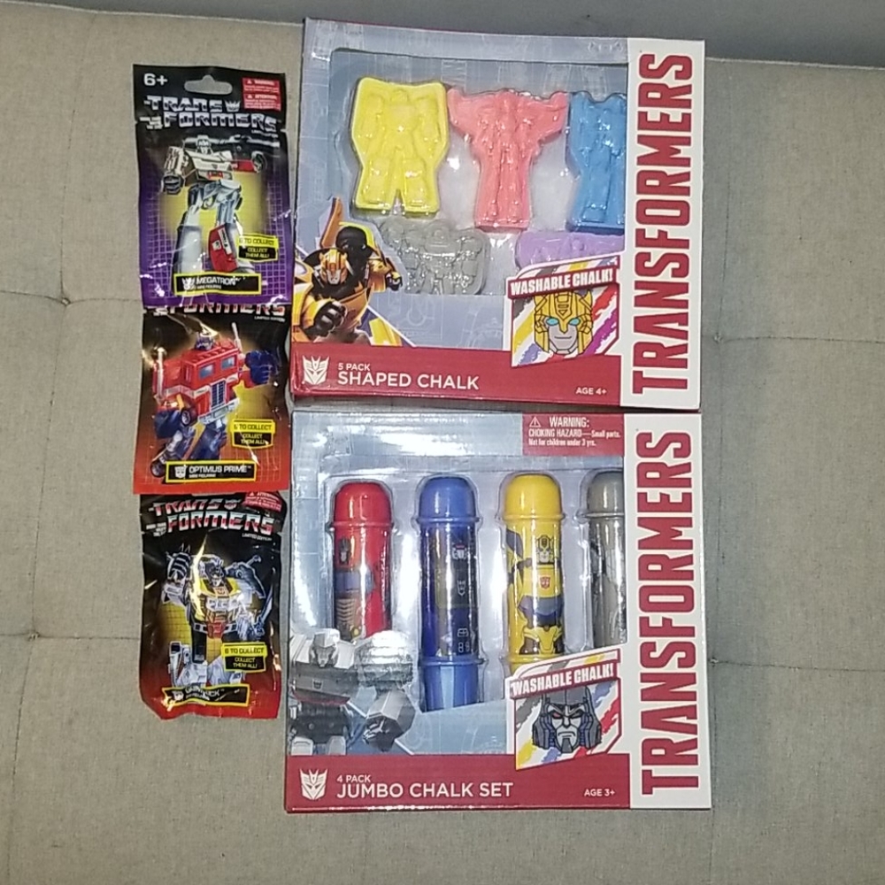 Transformers Bundle w/ Mini's & Chalk Set